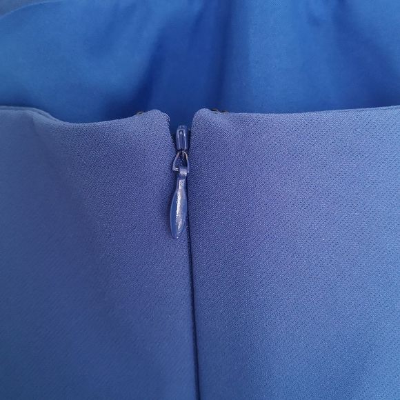💙💙Femme Ladies Cocktail Straps Mini Dress 👗 Royal Blue Size 6 💙💙 - Picture 5 of 16